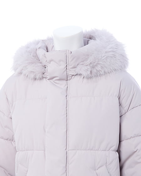 INGNI（イング） エコファー取り外し中綿ジャケット ｸﾞﾚｰｼﾞｭ