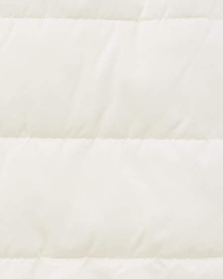 INGNI（イング） ファーフード付ウエストベルトエコダウンコート ｵﾌﾎﾜｲﾄ