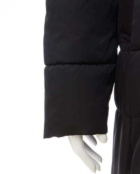 INGNI（イング） ファーフード付ウエストベルトエコダウンコート ｸﾛ