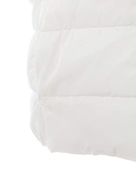 INGNI(イング) ショート丈ファーフード付ウエストベルトエコダウンコート オフホワイト