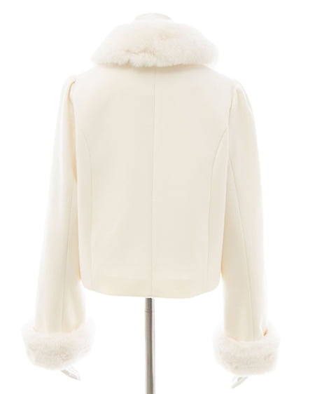 INGNI（イング） マルチWayビッグリボンショート丈コート ｵﾌﾎﾜｲﾄ