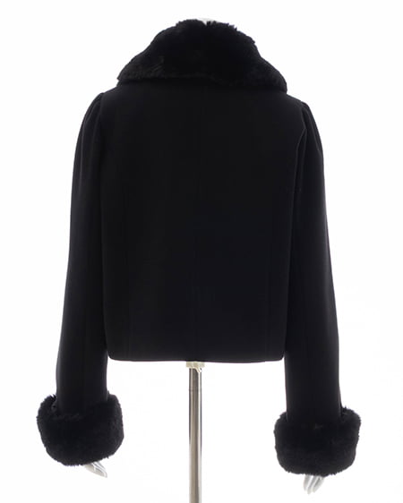 INGNI（イング） マルチWayビッグリボンショート丈コート ｸﾛ