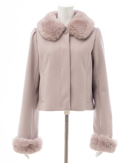 INGNI（イング） マルチWayビッグリボンショート丈コート ﾋﾟﾝｸ