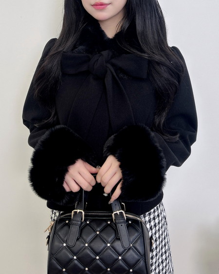 マルチWayビッグリボンショート丈コート