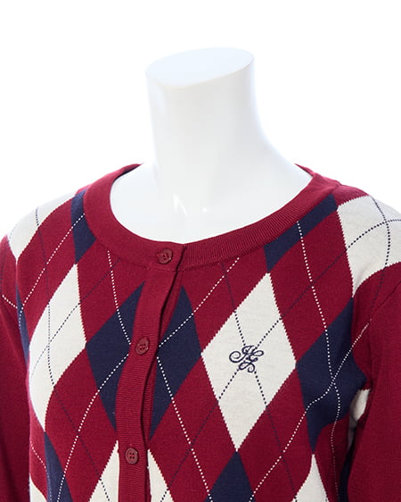 INGNI（イング） アーガイルニットカーディガン＋キャミセット ﾎﾞﾙﾄﾞｰ