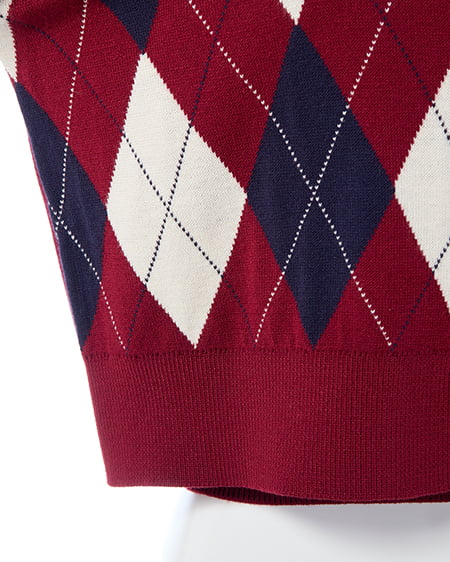 INGNI（イング） アーガイルニットカーディガン＋キャミセット ﾎﾞﾙﾄﾞｰ