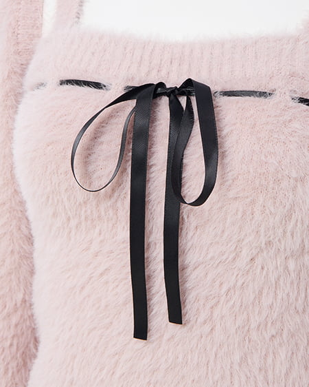 INGNI（イング） フェザーボレロニット＋ベアキャミセット ﾋﾟﾝｸ