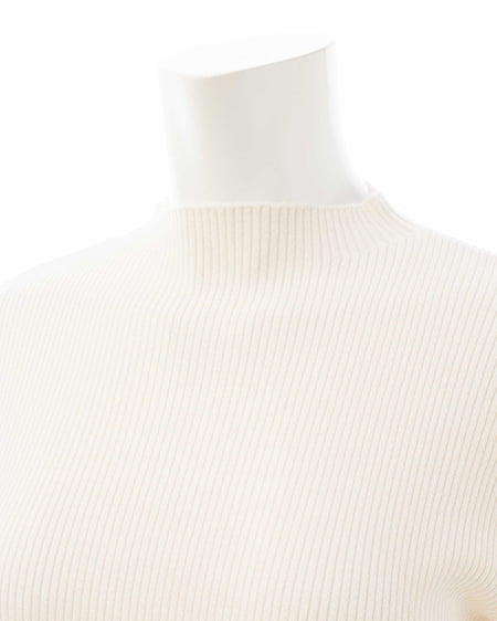 INGNI（イング） ボトルネック袖金ボタンニット ｵﾌﾎﾜｲﾄ