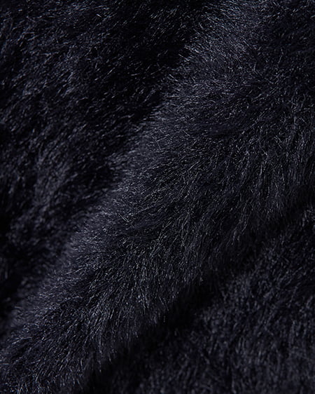 INGNI（イング） ビジュー付フェザーニット ｸﾛ