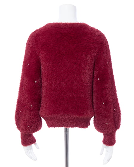 INGNI（イング） ビジュー付フェザーニット ﾎﾞﾙﾄﾞｰ