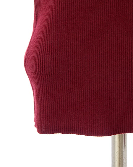 INGNI（イング） オフショルリボンビジューパーツリブニット ﾎﾞﾙﾄﾞｰ