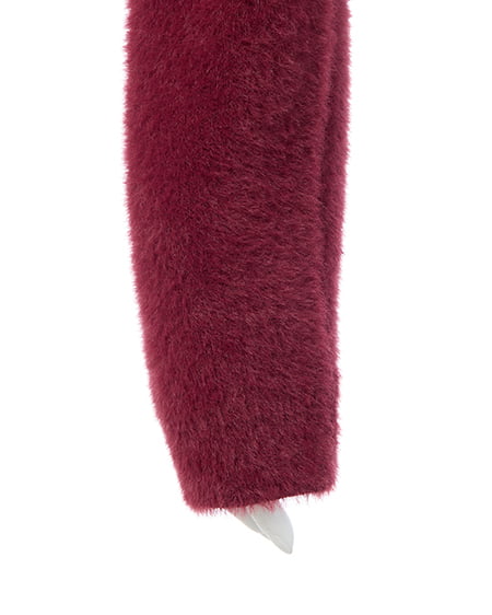 INGNI(イング) ビジュー付アーガイル柄フェザーニット ボルドー/オフホワイト