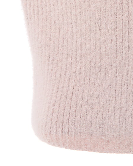 INGNI（イング） フェザーリブデコルテオープンリボンニット ﾋﾟﾝｸ