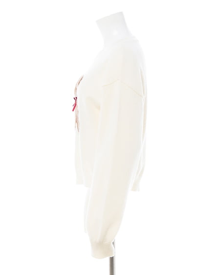 INGNI（イング） もちもちフェザーベアニットプルオーバー ｵﾌﾎﾜｲﾄ/A