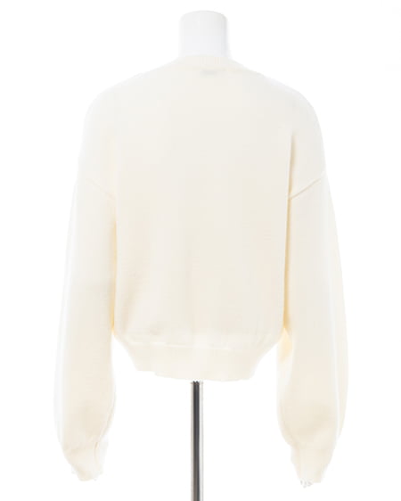 INGNI（イング） もちもちフェザーベアニットプルオーバー ｵﾌﾎﾜｲﾄ/A