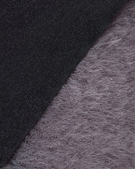 INGNI（イング） 肩リボンワンショルフェザーニット ｸﾞﾚｰ/ｸﾛ