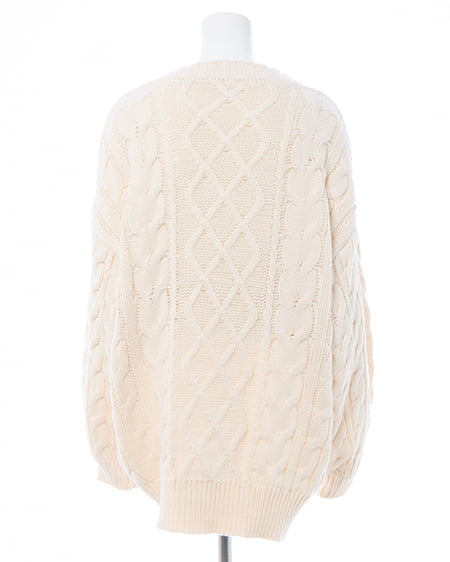 INGNI（イング） 2Wayケーブルルーズチュニックニット ｱｲﾎﾞﾘｰ