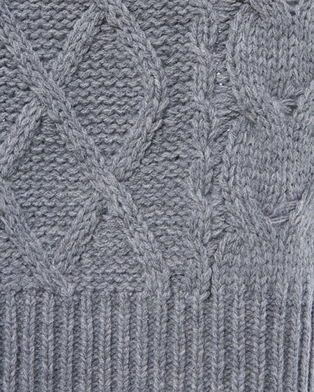 INGNI（イング） 2Wayケーブルルーズチュニックニット ｸﾞﾚｰ