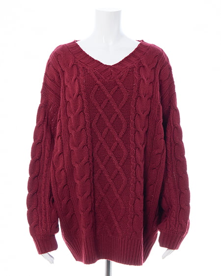 INGNI（イング） 2Wayケーブルルーズチュニックニット ﾎﾞﾙﾄﾞｰ