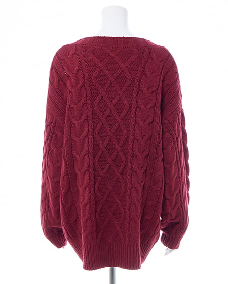 INGNI（イング） 2Wayケーブルルーズチュニックニット ﾎﾞﾙﾄﾞｰ