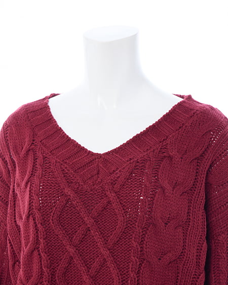 INGNI（イング） 2Wayケーブルルーズチュニックニット ﾎﾞﾙﾄﾞｰ