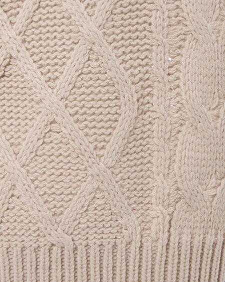 INGNI（イング） 2Wayケーブルルーズチュニックニット ﾍﾞｰｼﾞｭ