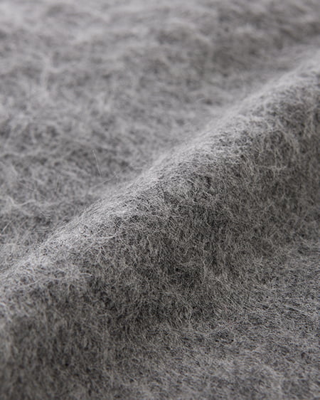 INGNI（イング） バックベロアリボンシャギーチュニックニット ﾁｬｺｰﾙｸﾞﾚｰ/A