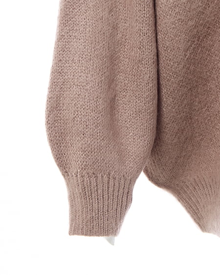 INGNI（イング） バックベロアリボンシャギーチュニックニット ﾓｶ