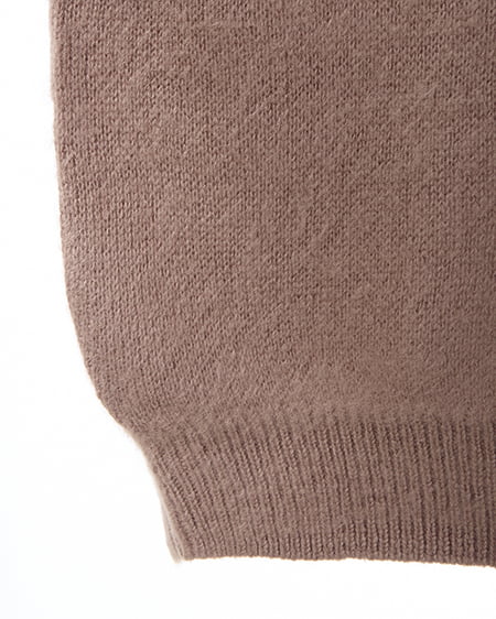 INGNI（イング） バックベロアリボンシャギーチュニックニット ﾓｶ