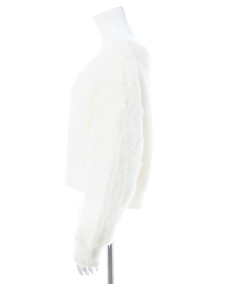 INGNI(イング) 2Wayショート丈シャギーニット アイボリー