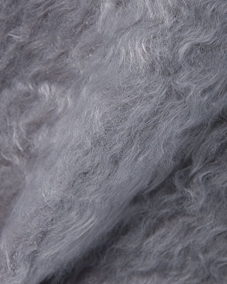 INGNI(イング) 2Wayショート丈シャギーニット チャコールグレー