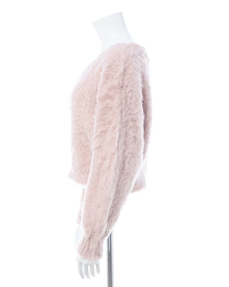 INGNI(イング) 2Wayショート丈シャギーニット ピンク