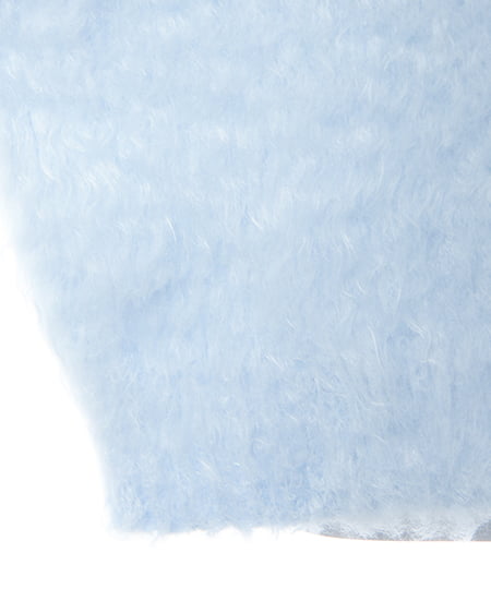 INGNI(イング) 2Wayショート丈シャギーニット サックス