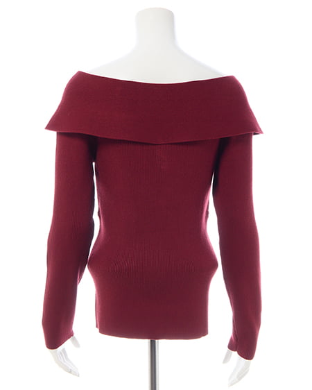 INGNI（イング） フロントツイストオフショルニット ﾎﾞﾙﾄﾞｰ