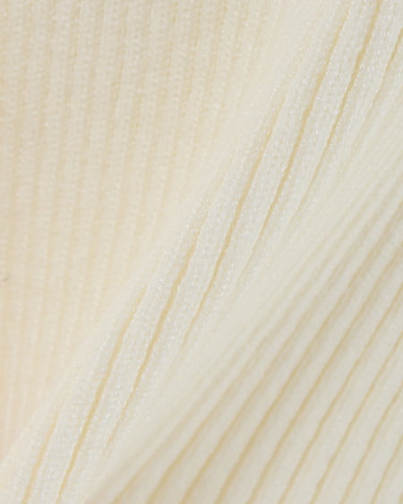 INGNI(イング) フェイクファー付ケープオフショルニット アイボリー