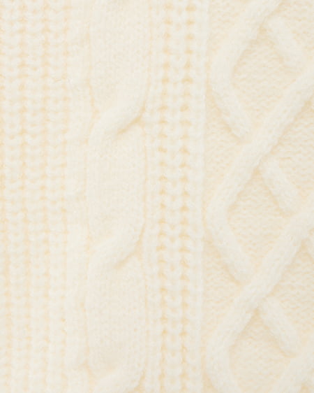 INGNI（イング） 2Wayベロアリボンオフショルケーブルニット ｱｲﾎﾞﾘｰ