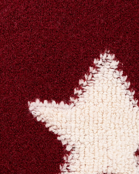 INGNI（イング） 星柄ループジャガードニット ﾎﾞﾙﾄﾞｰ/ｵﾌﾎﾜｲﾄ