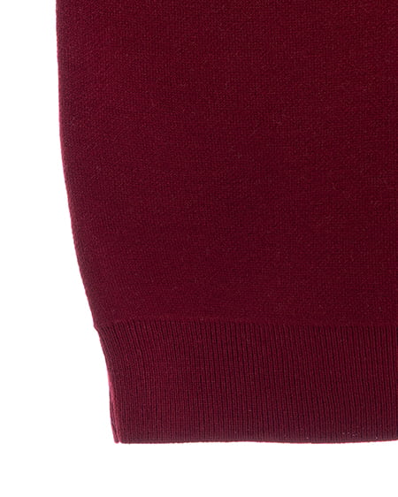 INGNI(イング) バックビッグロゴチュニックニット ボルドー/オフホワイト