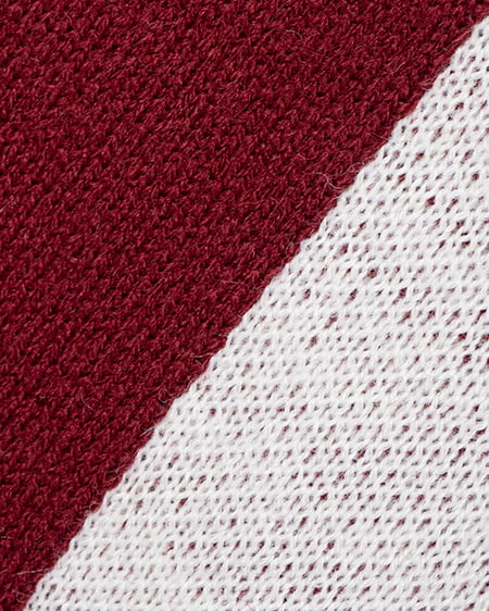 INGNI(イング) バックビッグロゴチュニックニット ボルドー/オフホワイト