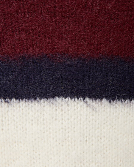 INGNI（イング） マルチボーダーシャギーチュニックニット ｱｲﾎﾞﾘｰ