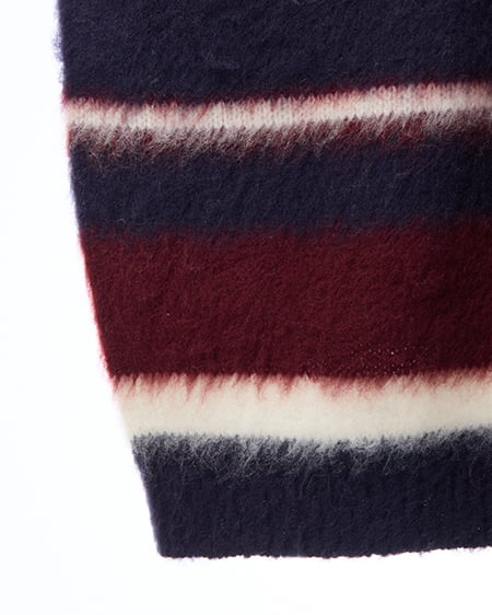 INGNI（イング） マルチボーダーシャギーチュニックニット ｺﾝ