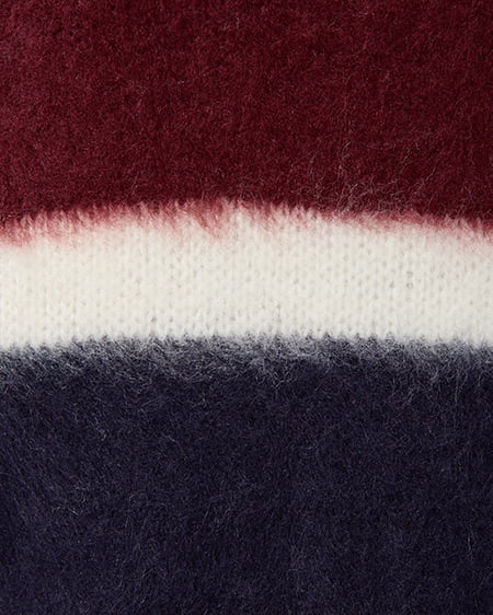 INGNI（イング） マルチボーダーシャギーチュニックニット ｺﾝ