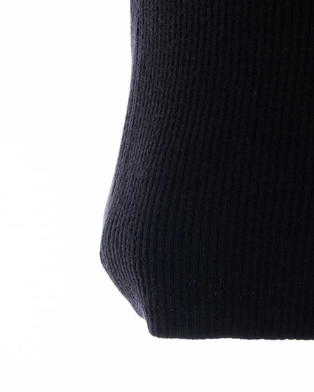 INGNI(イング) チェック柄配色デコルテリボンニット クロ/クロチェック