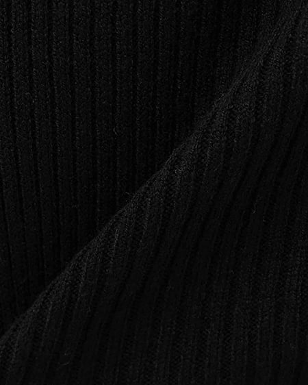 INGNI(イング) チェック柄配色デコルテリボンニット クロ/クロチェック