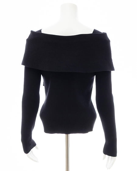 INGNI（イング） 2wayオフショルニット ｸﾛ