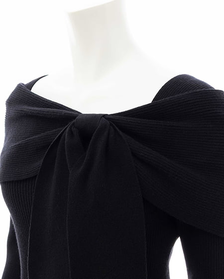 INGNI（イング） 2wayオフショルニット ｸﾛ