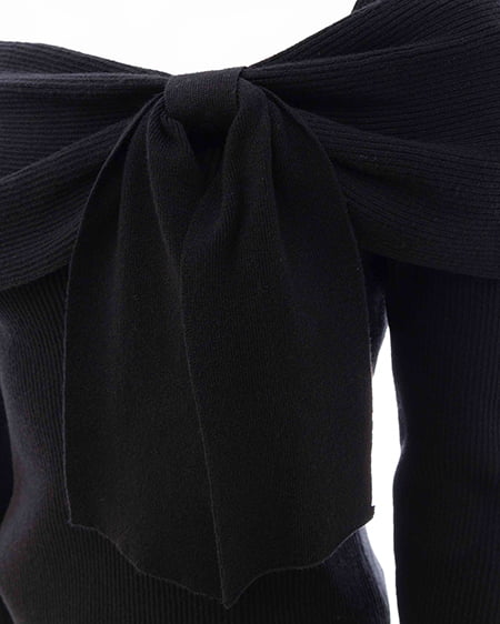 INGNI（イング） 2wayオフショルニット ｸﾛ