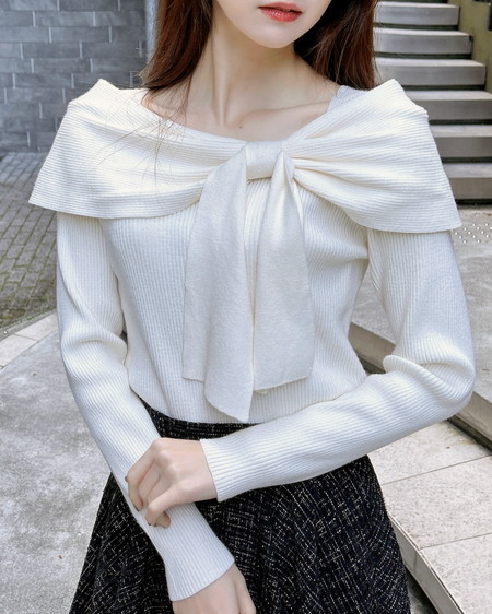 2wayオフショルニット