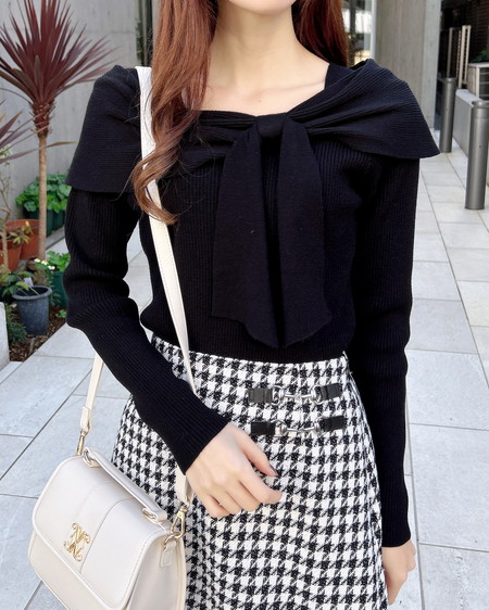 2wayオフショルニット