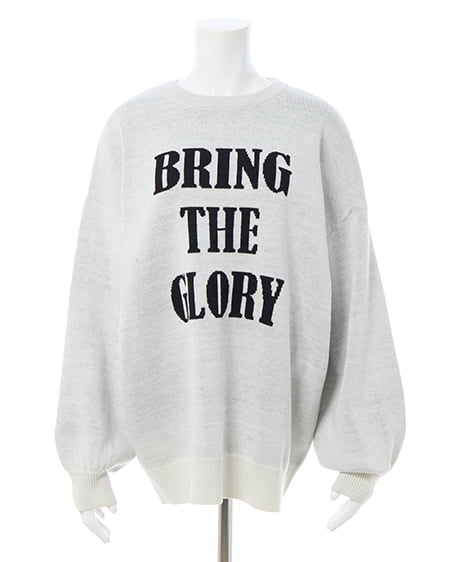 INGNI（イング） 3段ビッグロゴニット ｵﾌﾎﾜｲﾄ/ｸﾛ